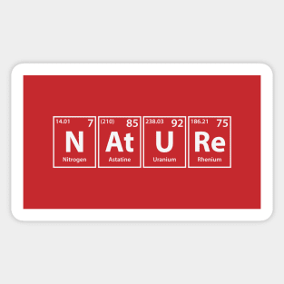 Nature (N-At-U-Re) Periodic Elements Spelling Sticker